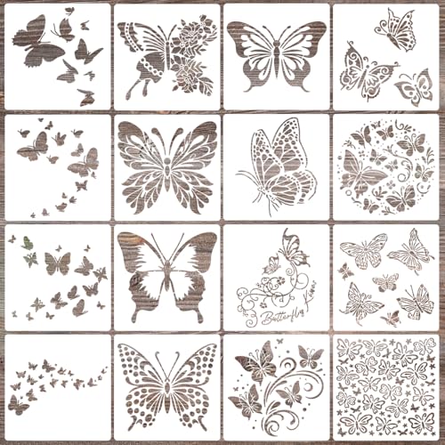 Butterfly Stencil Butterflies Stencils for Painting 6" - style: Butterfly