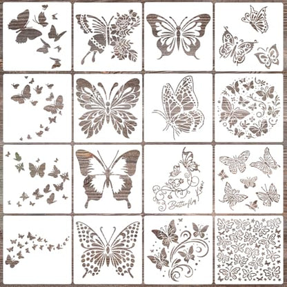 Butterfly Stencil Butterflies Stencils for Painting 6" - style: Butterfly