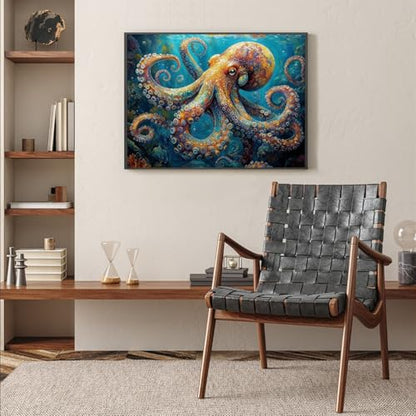 Xoaoes Animal Diamond Art Kits for Adults, Octopus 5D Diamond Painting Kits - color: CM061