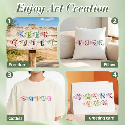 Letter Stencils for Crafts Reusable 26Pcs Stencils(4X4 Inch) - color: A Letter
