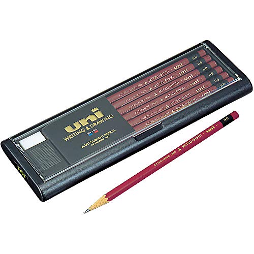 Uni Wooden Pencil - HB - Box of 12 (UHB) - size: 12 Count (Pack of 1)