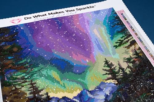 DIAMOND ART CLUB Lunar Reflections Diamond Art Kits for Adults | Premium Diamond Painting Kit, Fun DIY Crafts for Adults, Round Diamond Art Canvas, 13" x 18" (33 x 45.7 cm) - color: Lunar Reflections