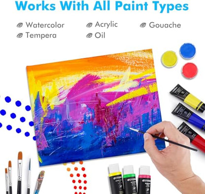 Canvas Boards for Painting, 24pcs 16x20 Primed Canvas for Painting | Bulk Painting Canvas for Kids and Adults, White Blank Canvas Panels for Acrylic, Oil, Pour Art Supplies - size: 16x20 inch