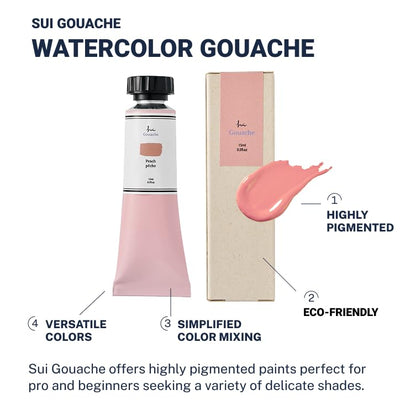 Paint Set(15ml/2Tubes) - Watercolor Gouache | Green,Lime | Easy Mixing |Watercolor Paints for Beginners, Artists, Acuarelas - color: GREEN(Dark Green&Lime)