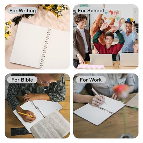 Yoment Graph Paper Notebook Spiral Notebook 8.5 x 11 Large Grid Notebooks | 100 GSM Thick Graph Paper, A4 Plastic Cover Graphing Notebook for Work School Engineering, A4 Black - color: Black, style: E - Graph - A4