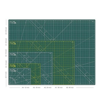 Elan Cutting Mat A1 Green, Large Self Healing Cutting Mat 24 x 36 Inch, 5-Ply Craft Board Green, Hobby Board for Crafts 24x36 Inch - style: 36 x 24"