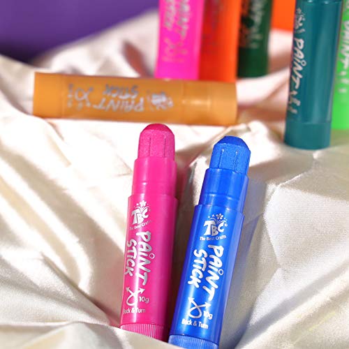 TBC The Best Crafts Paint Sticks for Kids Ages 2-8, 12 Classic Colors | Washable, Non-toxic, Tempera Paint Sticks for Crafts, Art Supplies, and Birthday Gifts - color: 12