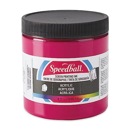 Speedball, 46211, Acrylic Screen Printing Ink, 8 Fl Oz. 237 ml, Process Magenta - color: Process Magenta