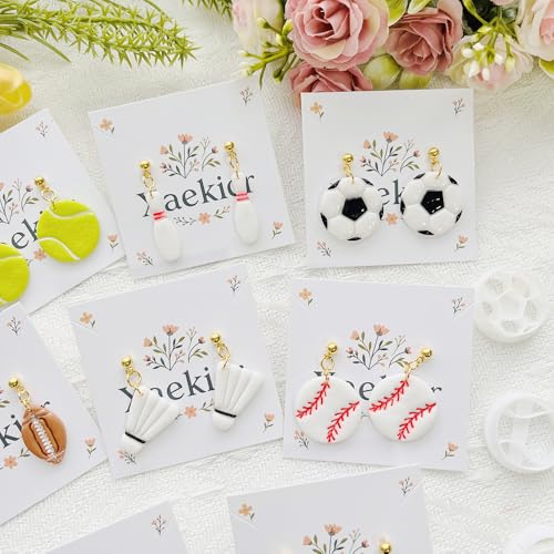 Sports Polymer Clay Cutters Set – Molds, Clay Cutters for Polymer Clay, Clay Earring Tools - color: G color