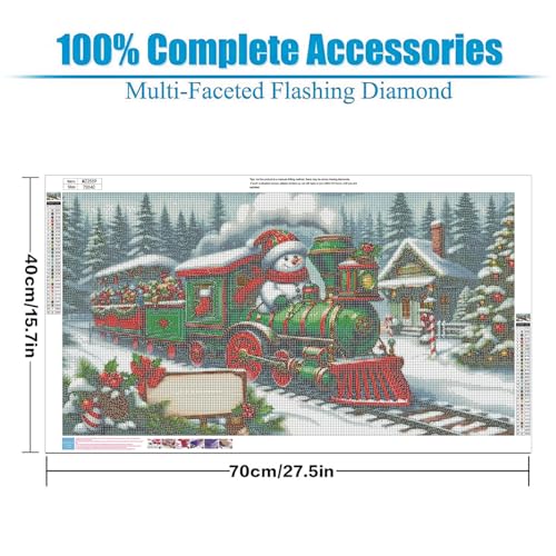 Extra Large Diamond Art Kits for Adults, 5D Diamond Painting Kits 28x16 In - color: Christmas Big Diamond Painting