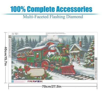 Extra Large Diamond Art Kits for Adults, 5D Diamond Painting Kits 28x16 In - color: Christmas Big Diamond Painting
