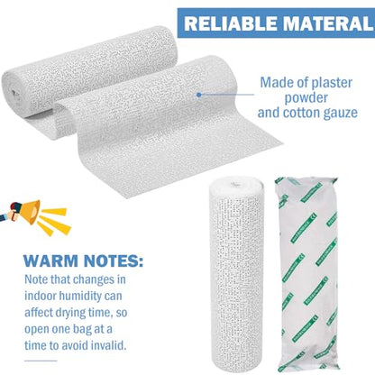Treela Plaster Cloth Rolls Gauze Bandages Rolls Strips for Belly Casts, Scenery Molds, Mask Making, Art Projects, Body Casts, Craft Supplies(8 Inch x 66 Yard) - size: 8 Inch x 66 Yard
