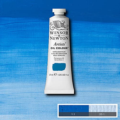 Winsor & Newton Artists' Oil Color, 37ml (1.25 oz) Tube, Cerulean Blue - color: Cerulean Blue, style: 1.25-oz Tube