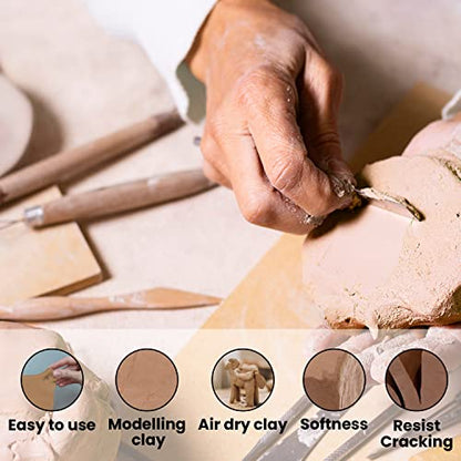 Old Potters Premium Air Dry Clay, Terra Cotta, 10 lbs - color: Terra Cotta, size: 10