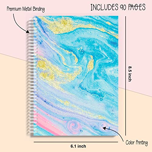 ABERLLS DIY Journal Kit for Girls, Birthday Gift for 6 7 8 9 10 11 12 Year Old Girl, Art Crafts Kits for Tween Teenage Kids, Scrapbook Diary Supplies Toy Set - color: Blue