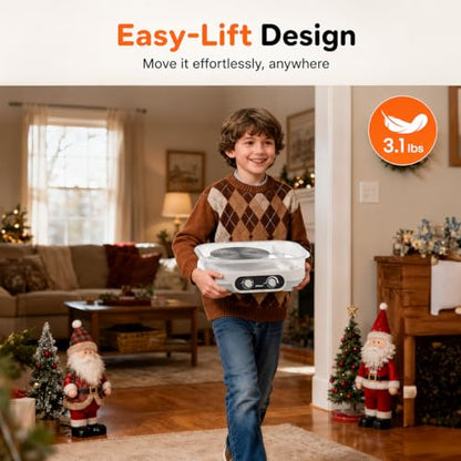 Alldeer Pottery Wheel for Adults, Beginners, Kids, Complete Kit | 7" Turntable, Adjustable Speed, Electric Clay Wheel with Pottery Tools Set, Pottery Making Kit with Removable Splash Tray