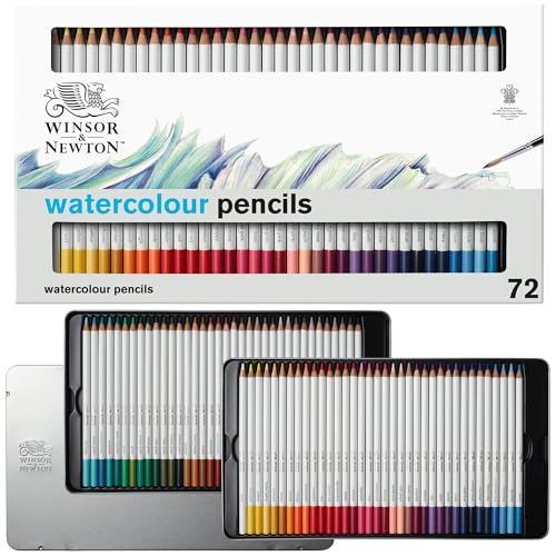 Winsor & Newton Studio Collection Watercolour Pencil Set, 72 Piece