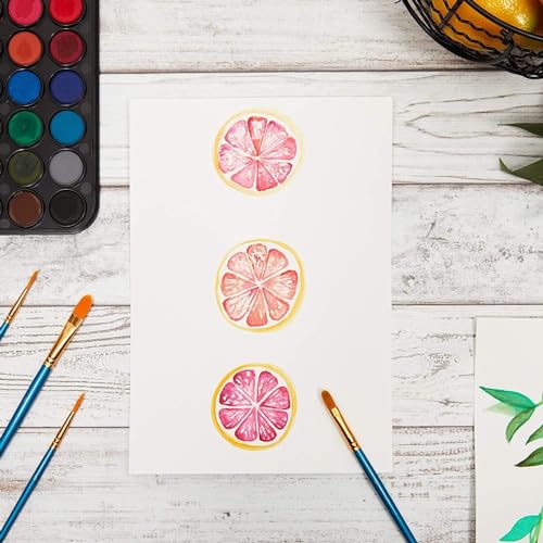 Bright Creations 100 Sheets Cold Press Watercolor Paper for Artists and Beginners (7 x 10 Inches) - size: 7 x 10 in