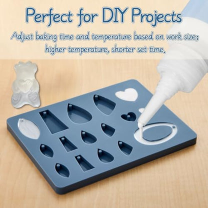 Liquid Polymer Clay Translucent 120 ml, Liquid Clay for Polymer Clay Oven-Bake, for DIY Enthusiasts, Education and Crafting, Easy to Shape & Multi-Mold Compatible | Easy to Shape & Multi-Mold Compatible,Flexible after Baking,Bake 150-170°C 15-45min,for al