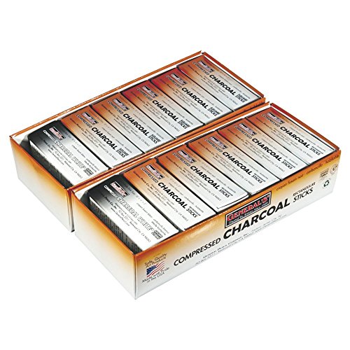 General's Compressed Charcoal Classroom Art Pack, Assorted Tip, Black and White, Set of 114