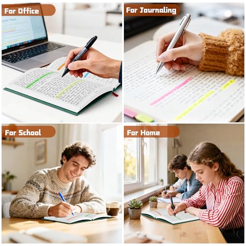 Lined Journal Notebook, A5, 192 Pages 100 GSM Thick Paper, Hardcover Leather College Ruled Journal for Writing, Men Women, Journaling, Daily, Work, Office, Home School Business(Dark Green) - color: Dark Green, style: b-Lined