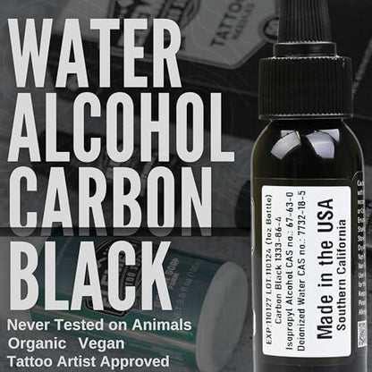 Element Tattoo Supply Nighthawk Black Tattoo Ink 8 oz Bottle - size: 8oz