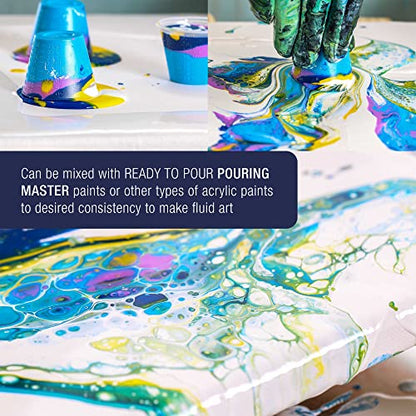 Pouring Masters 16oz (Pint) Pouring Paint Matte Medium - Professional Acrylic Medium for Improving Paint Flow & Cell Effects Creator, Viscosity Adjuster - size: 16 Fl Oz (Pack of 1)