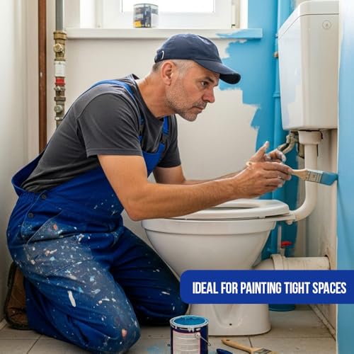 Pro Grade Paint Brushes, 2 Inch Angle Paint Brush, Walls & Trim, 12 Pack | Sash, cut-in & detail work | Furniture, cabinets & doors | Interior & exterior | Latex, oil & stain | Medium stiff bristles - size: 2 inches