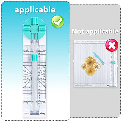 Paper Trimmer Replacement Blades Use for 4 Style Multi-Function Scrapbooking Tool with Dial Blades of Perforated Paper Cutter Blade Refills Mint Green (4 Pack） - style: Perforated Paper Cutter Blade
