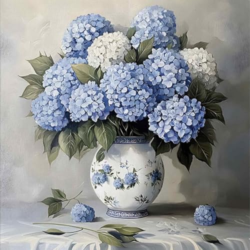 Diamond Art Kits for Adults,Hydrangea Diamond Painting Kits 12 x 12in | Diamond Painting Kit - Sparkling Full Drill Design Perfect for Home Decor, Holiday Gifting, And Relaxing Crafting 12x12inch - color: DP01831