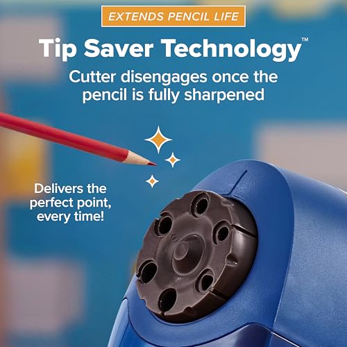 Bostitch Office Heavy Duty Electric Pencil Sharpener, Classroom, Blue - color: Blue