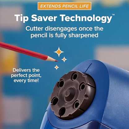 Bostitch Office Heavy Duty Electric Pencil Sharpener, Classroom, Blue - color: Blue