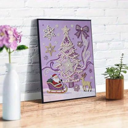 Christmas tree Pearl Art Kits for Adults,Pearl Diamond Painting 12x16In - color: DP04372