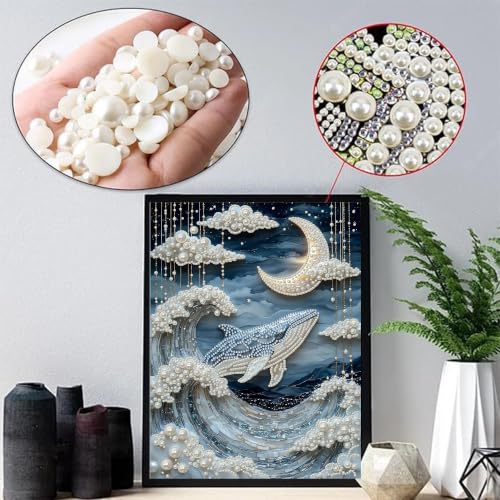 2 Pack Ocean Waves Diamond Art Pearl Painting Kits for Adults (12×16 inch) - color: WYZ183+WYZ191