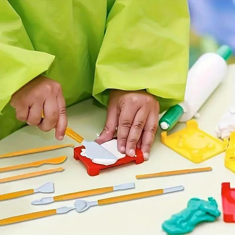 22Pcs Clay Modeling Tool Set, Dual-Ended Plastic Clay Sculpting Tools with Yellow Handles, Multi-Shape Polymer Clay Carving Knives for Pottery, Ceramic & DIY Crafts - color: 22Pcs-Yellow
