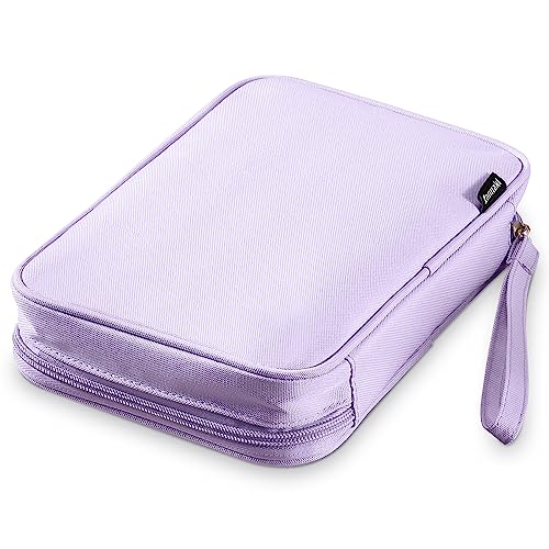 Big Capacity Storage Pouch Marker Pen Pencil Case Simple Stationery Bag Box Art Tool & Sketch Storage Boxes for Bullet Journal Middle High School Office College Student Girl Women Adult Teen - color: Purple