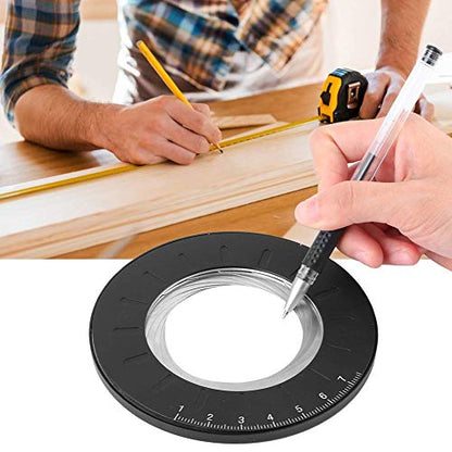 Circle Drawing Maker Tool Measuring Ruler Round Circle Template Ruler Maker Tool Adjustable Measurement for Woodworking Drafting Drawing