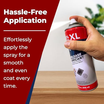 Silicone Mold Release Spray (Silicone-Based) (4x16.9 floz/500ml) - Resin & Epoxy Release Agent for Smooth Mold Removal with Ease, Universal Use on Almost All Molds - size: 4 Pack