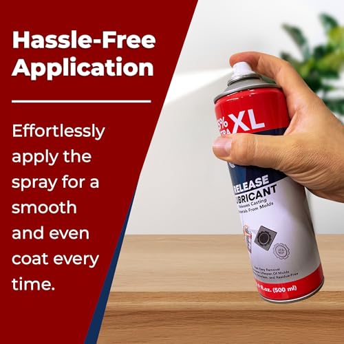 Silicone Mold Release Spray (Silicone-Based) (2x16.9 floz/500ml) - Resin & Epoxy Release Agent for Smooth Mold Removal with Ease, Universal Use on Almost All Molds - size: 2 Pack