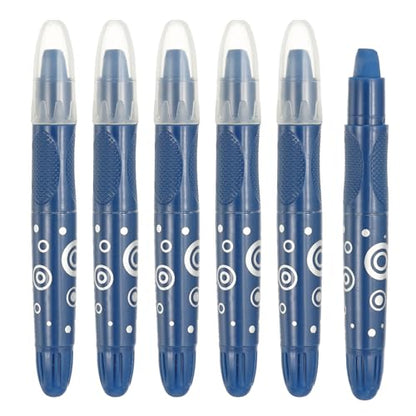 PATIKIL Watercolor Gel Crayon, 6Pcs Washable Twist Crayons for Coloring, Drawing, Painting, Dark Blue (5.2x0.59) - color: Dark Blue