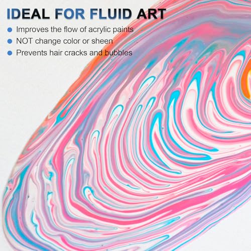 Nicpro Pouring Medium for Acrylic Paint 8.45oz/250ml, Acrylic Paint Thinner - size: 8.45 Fl Oz (Pack of 1)