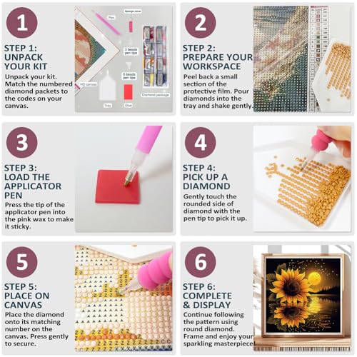 NICRBI Diamond Painting Kits for Adults Dog, Diamond Art 12x16 Inch