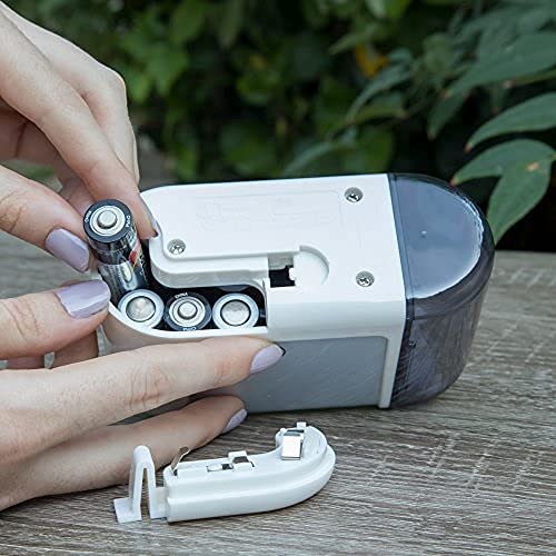 OfficeGoods Mini-Pro Electric Pencil Sharpener, Cordless, White - color: White