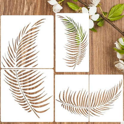 Palm Leaf Stencil Leaf Stencils for Painting on Walls - style: Palm