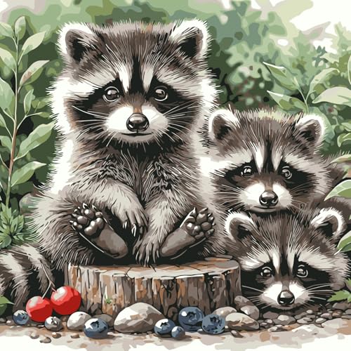 BYGFHLYW Animals Paint by Numbers Kit for Adults Beginners 16x16Inch - color: PB324-1