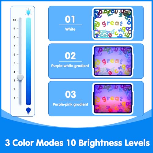 Odoorgames Young Explorers Light Table – Light Up Table (Cyan) - color: Cyan