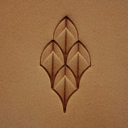 DandS ltd Dragon Scale Leather Stamp Tool, Professional Steel Craft Tool for Leatherworking, Embossing, Carving & Stamping Leather Projects, Belts Wallets & DIY Projects Compatible with Mallet #228-4 - color: Dragon Scale 0.47" x 0.27"