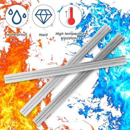10 Pcs 3-1/4" Planer Blades Replacement Part with Packaging Box | Compatible with Bosch, DeWalt, Black, Decker, Ryobi and More Portable Planers, Carbide Knives Gift for Craftsman, Carpenter