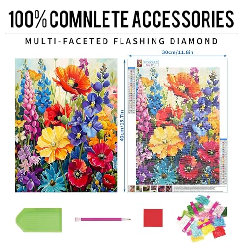 GREENCRUISE 12PCS Diamond Painting Kits for Adults Bulk, 5D Diamond Art Kits for Beginners, DIY Full Drill Paint Camping Craft Projects Party Pack, Home Wall Decor 12 x 16 Inch TYPE4 - color: TYPE4