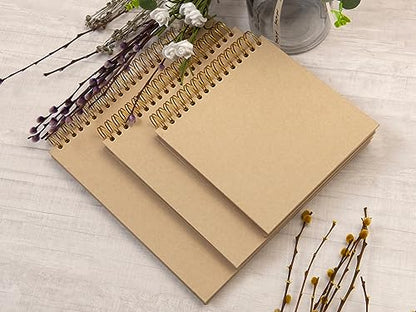 potricher 10 x 10 Inch DIY Scrapbook Photo Album 80 Pages, Yellow - color: Yellow, size: 10 Inch 80 Pages